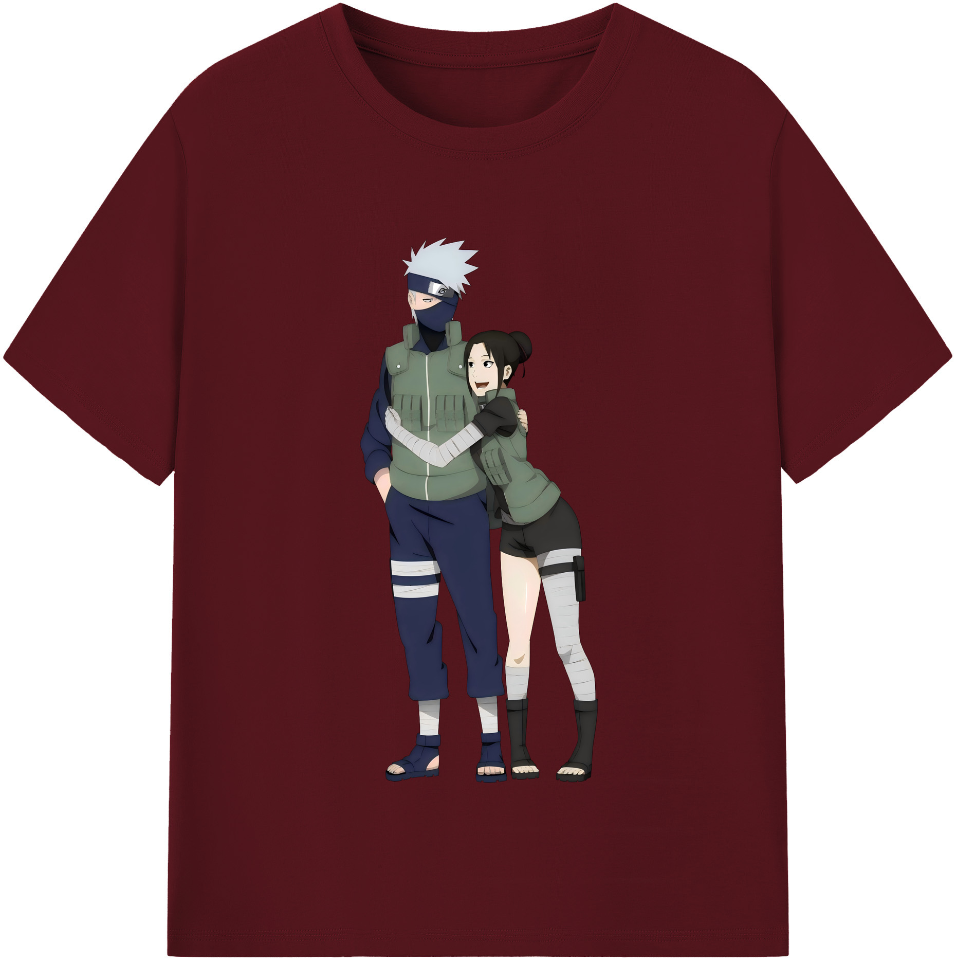 （画像用） NARUTO -ナルト- はたけ カカシ Hatake Kakashi 綿100％半袖Tシャツ（フロントプリント）